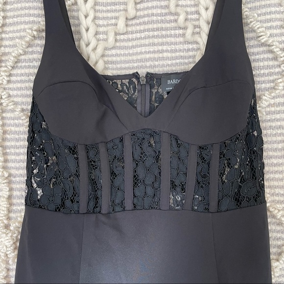 BARDOT CORSET LACE PANEL DRESS IN BLACK US 10 - Picture 8 of 16